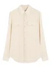 Lemaire Chest-pocket Long-sleeve Shirt In Neutral