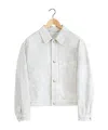 Lemaire Chest Pocket Long-sleeved Denim Coat In White