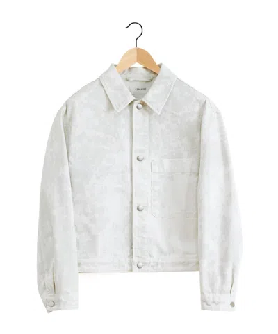 Lemaire Chest Pocket Long-sleeved Denim Coat In White