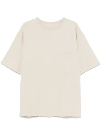 Lemaire Chest-pocket T-shirt In Neutrals