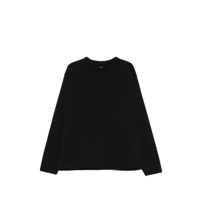 Lemaire Chest-pocket Sweatshirt In Black