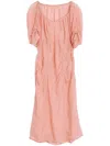 Lemaire Chiffon Midi Dress In Pink