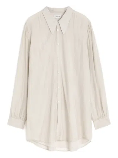 Lemaire Chiffon Shirt In Neutrals
