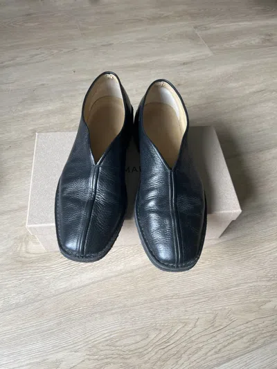 Pre-owned Lemaire Chinese Slippers In Black