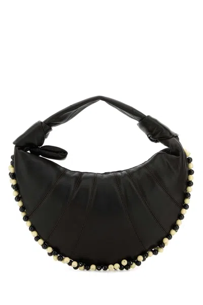 LEMAIRE LEMAIRE CHOCOLATE NAPPA LEATHER MINI FORTUNE HANDBAG