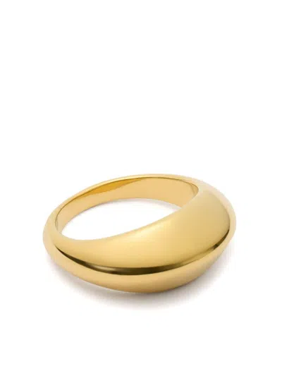 Lemaire Chunky Drop Brass Ring In Yellow