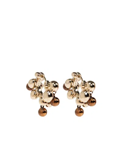 Lemaire Circular 3d-style Earrings In Gold