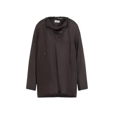 LEMAIRE LEMAIRE LONG SLEEVED DRAWSTRING BLOUSE