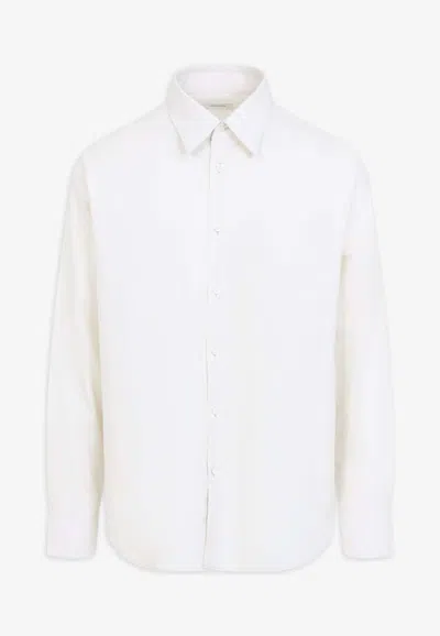 Lemaire Classic Long-sleeved Shirt In White