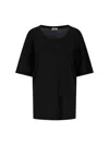 Lemaire Short-sleeved T-shirt In Black  