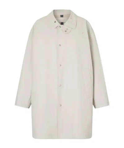 Lemaire Coated Cotton-canvas Coat In White