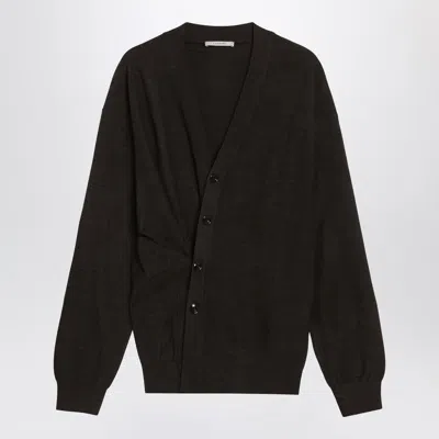 LEMAIRE LEMAIRE COCOA WOOL-BLEND CARDIGAN