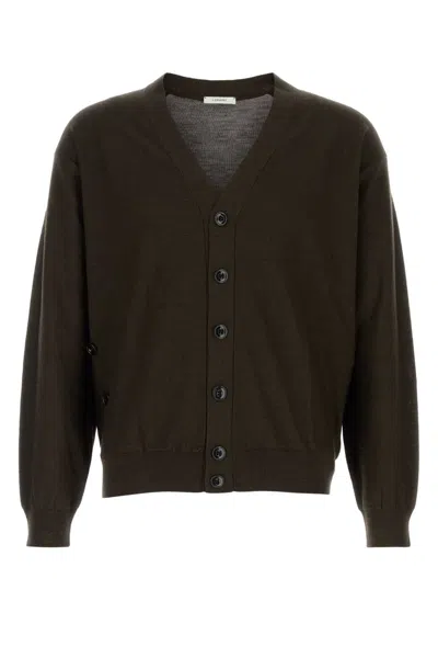 LEMAIRE LEMAIRE  COCOA WOOL-BLEND CARDIGAN