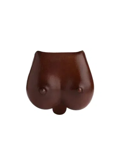Lemaire Coin Purse With Pattern On Chest In Brown