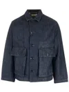 LEMAIRE COLLARED BUTTON-UP DENIM JACKET
