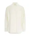 Lemaire Regular Shirt With Long Sleeves And Pointed Collar In White