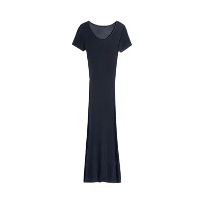 Pre-owned Lemaire Column Dress 'midnight' | Blue | Women's Size Xs