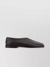 LEMAIRE CONTRAST TRIM LEATHER SLIP-ONS WITH ROUND TOE