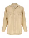 Lemaire Light Beige Solid Shirt In Neutral