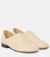 Lemaire Convertible Leather Slip-on Shoes In White