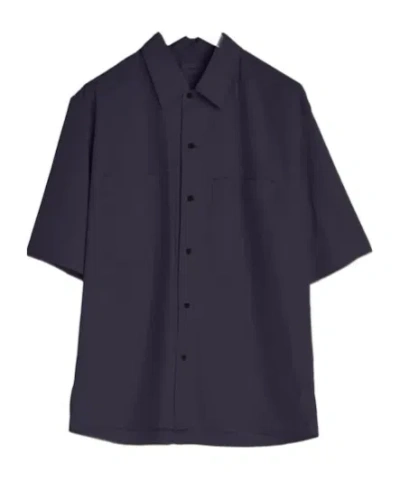 Lemaire Convertible Shirt In Black