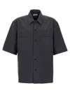 Lemaire 'utility' Shirt With Chest Pockets And Straight Hem In Gray