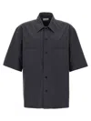 Lemaire 'utility' Shirt With Chest Pockets And Straight Hem In Gray
