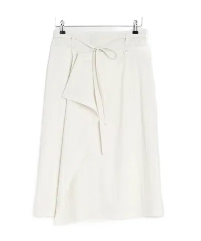 Lemaire Convertible Skirt In Milky White