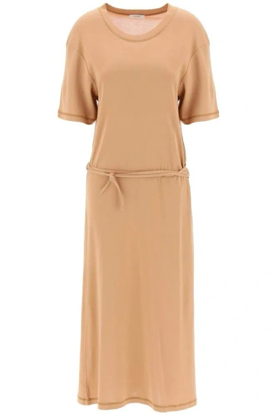 Lemaire Maxi T-shirt Style Dress In Brown