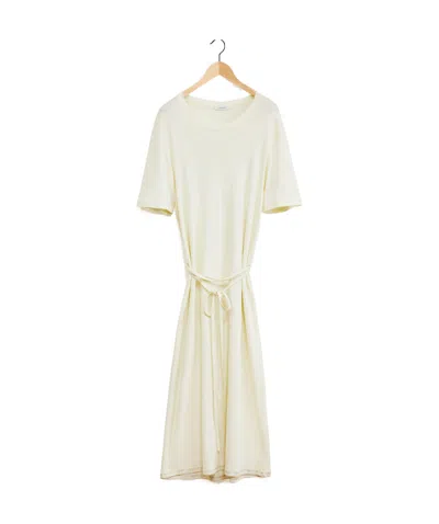LEMAIRE LEMAIRE CORD BELT DROPPED SHOULDER MAXI DRESS