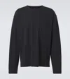 Lemaire Relaxed Fit Long-sleeved Top With Crew Neckline In Black