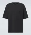 Lemaire Round Neck T-shirt With Short Sleeves And Chest Pocket In Black