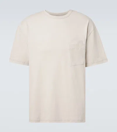 Lemaire Cotton And Linen T-shirt In Neutral
