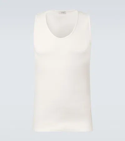 Lemaire Cotton And Linen Tank Top In White