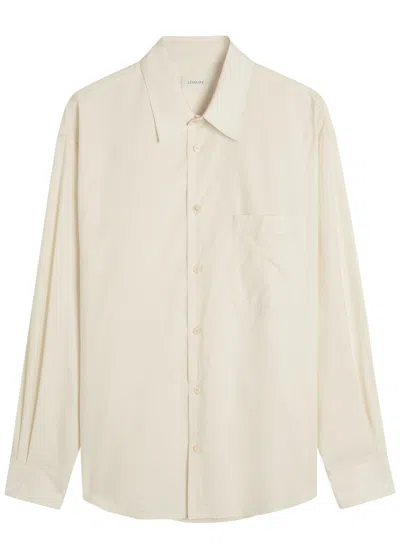 Lemaire Cotton And Silk-blend Shirt In Gray