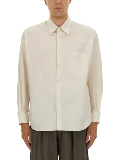 Lemaire Cotton Shirt Jacket In Neutral