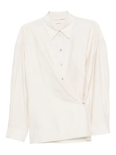 Lemaire Classic Collar Shirt In Neutral