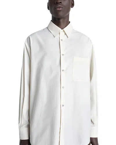 Lemaire Cotton & Silk Shirt In White