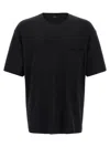 Lemaire T-shirt Aus Baumwolle Und Seide In Black