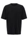 Lemaire T-shirt Aus Baumwolle Und Seide In Black