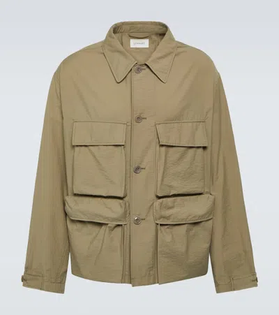 Lemaire Cotton-blend Field Jacket In Green