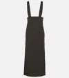 Lemaire Cotton-blend Midi Skirt In Black