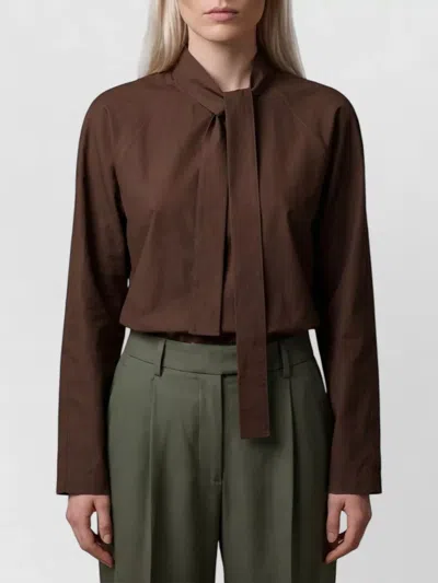 Lemaire Cotton Blend Relaxed-fit Blouse In Animal Print