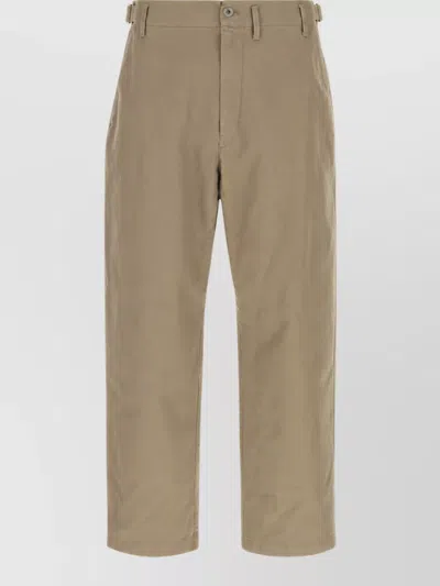Lemaire Cotton Chino Shorts In Neutral