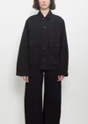 Lemaire Boxy Button-up Shirt Jacket In Black