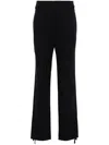 Lemaire Navy Blue Drawstring Trousers In Blue