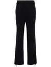 Lemaire Navy Blue Drawstring Trousers In Blue