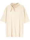 Lemaire Short Sleeve Foulard T-shirt In Beige