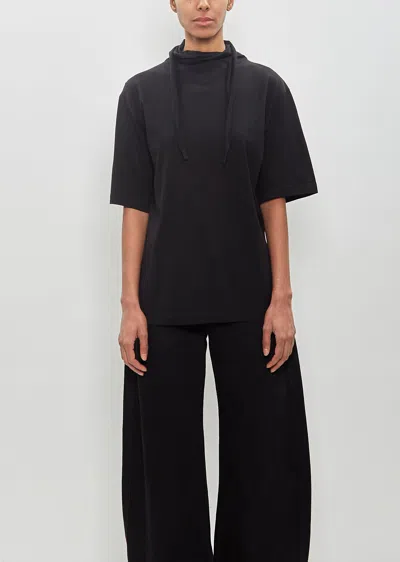 Lemaire Cotton Foulard T-shirt In Black