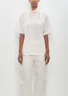 Lemaire Cotton Foulard T-shirt In Chalk